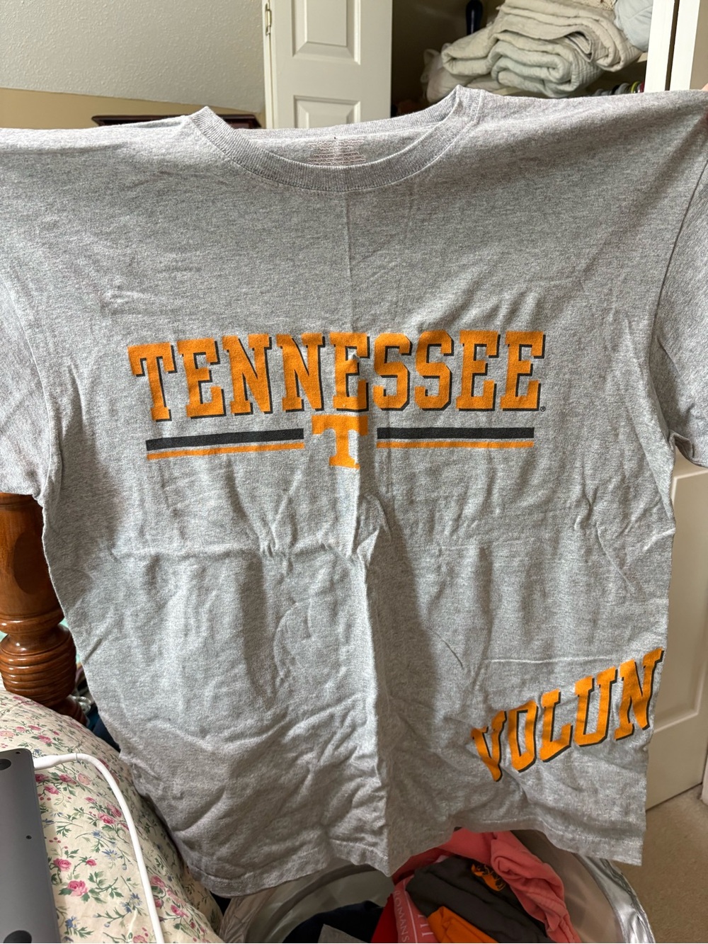 University of Tennessee Volunteers Gray Crewneck T-Shirt